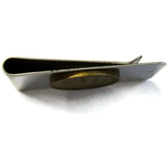 1951 20 Francs Money Clip Stainless Steel Cash ID Holder Silver - Picture 4 of 7